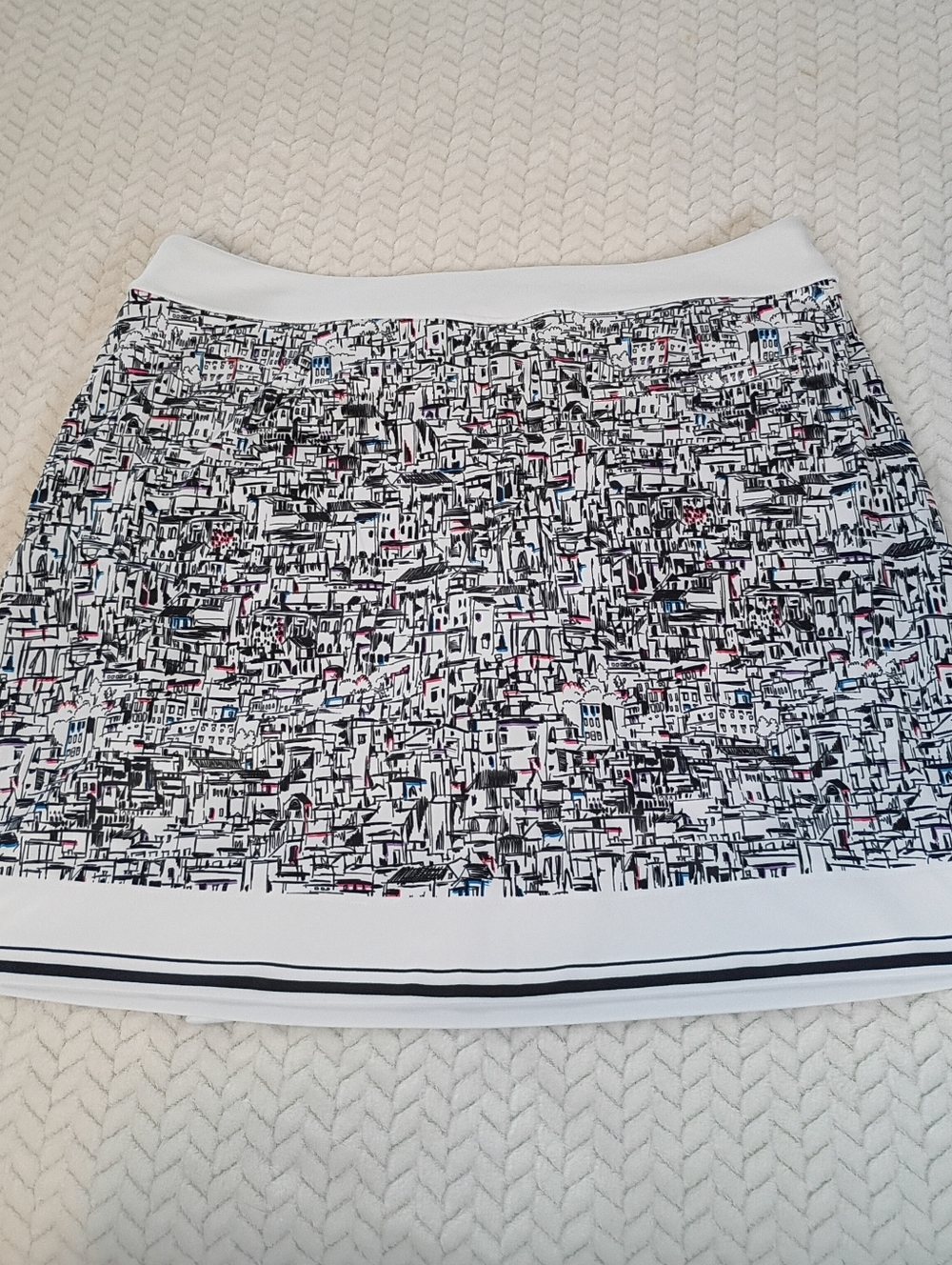 Greg Norman Women Large Villa Pull On Golf Skort Play Dri Trchnologie UPF50+ NWT